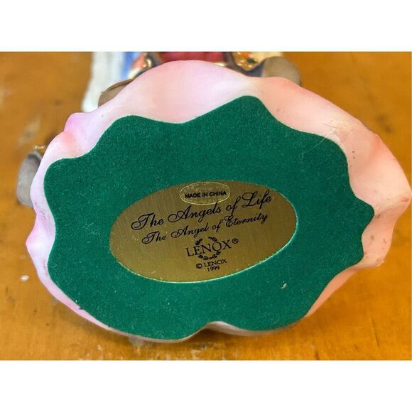 Vtg Lenox The Angels Of Life "Angel Of Eternity" 11 Inch Resin Figurine 1999 (85 - Picture 6 of 6